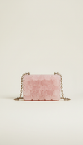 Mini bolsa transversal quartzo rosa