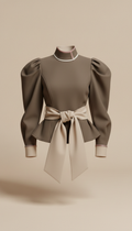 Blusa estruturada color block